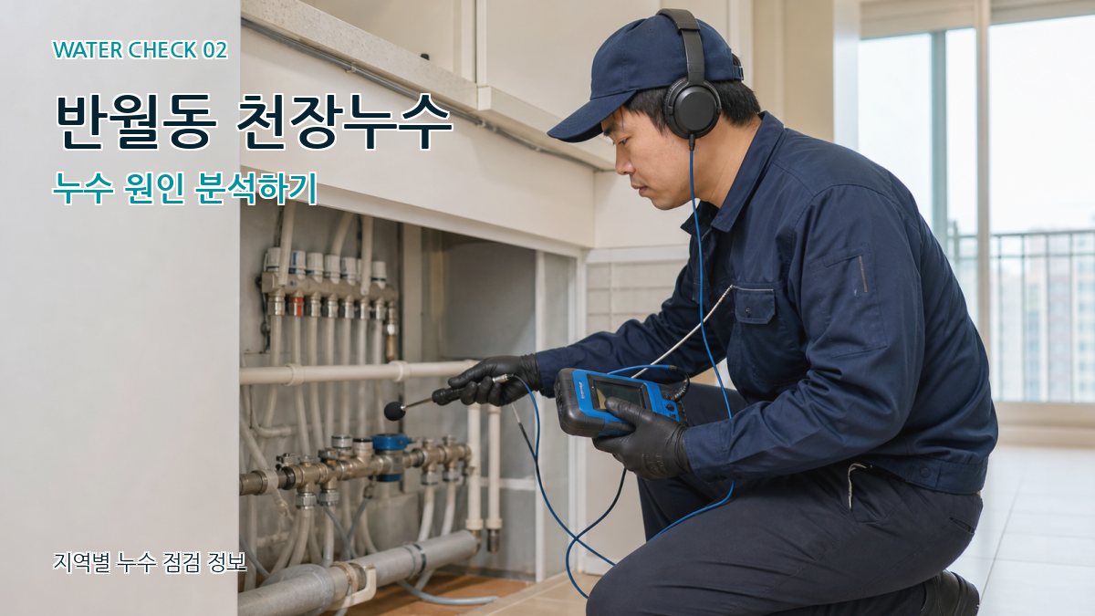 반월동 화장실누수 누수탐지 이미지
