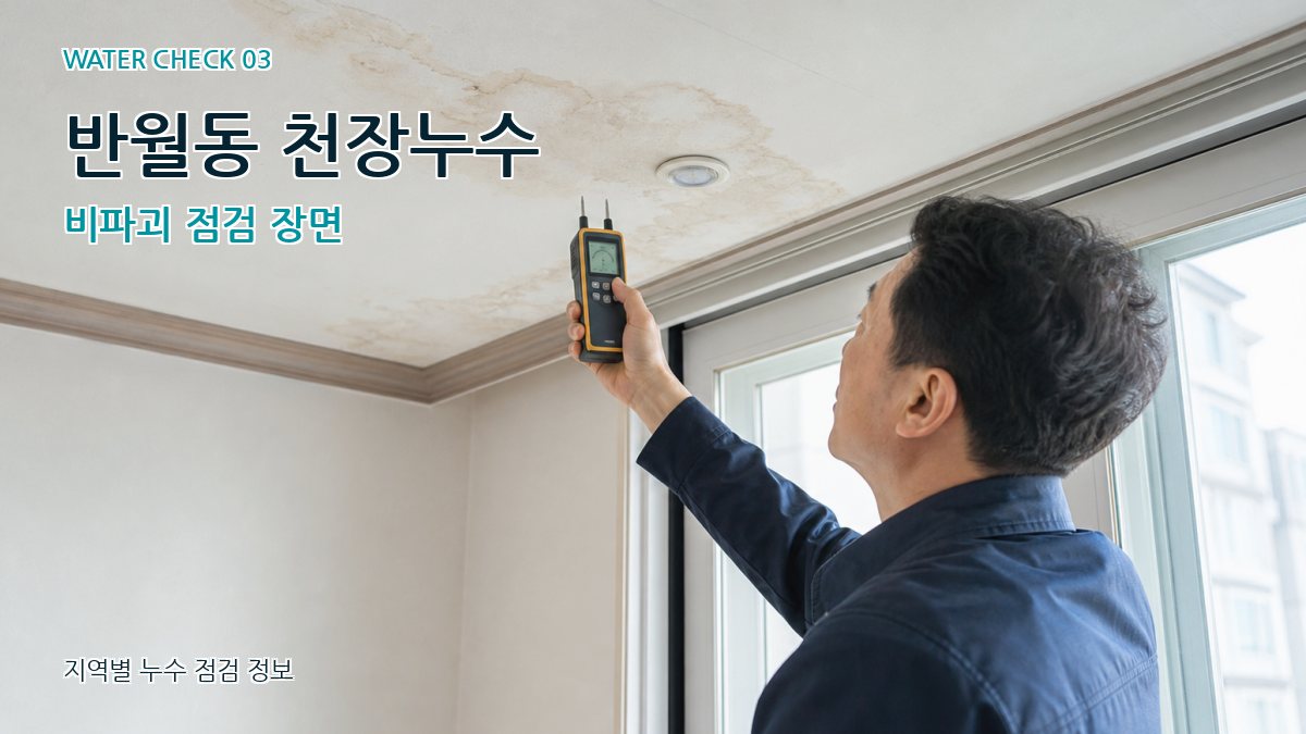반월동 천장누수 누수탐지 이미지