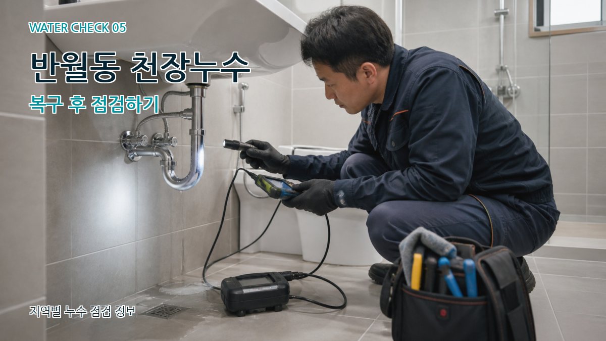 반월동 누수공사 누수탐지 이미지