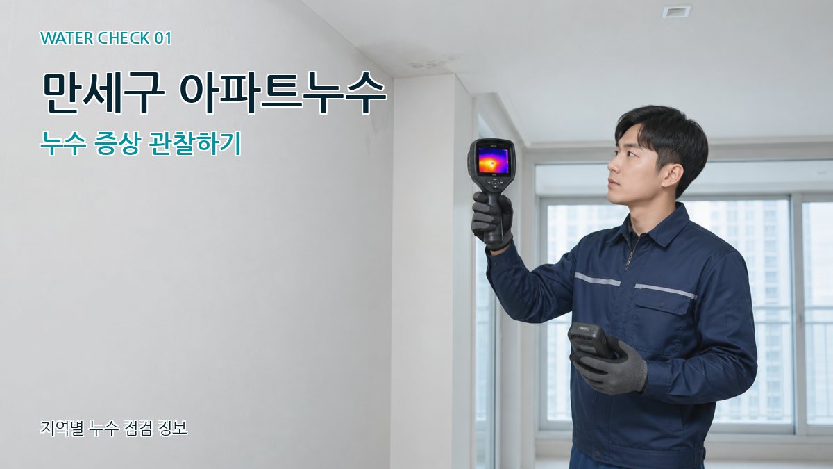 만세구 아파트누수 누수탐지 이미지