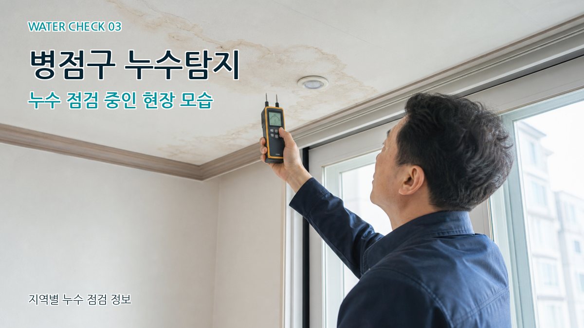 병점구 천장누수 누수탐지 이미지