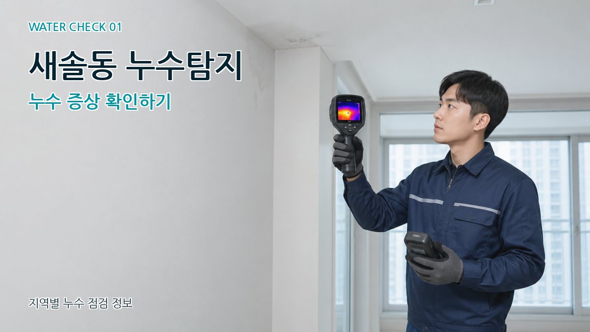 새솔동 아파트누수 누수탐지 이미지