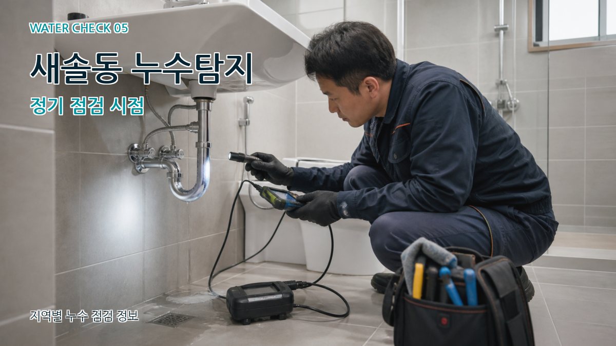 새솔동 누수공사 누수탐지 이미지