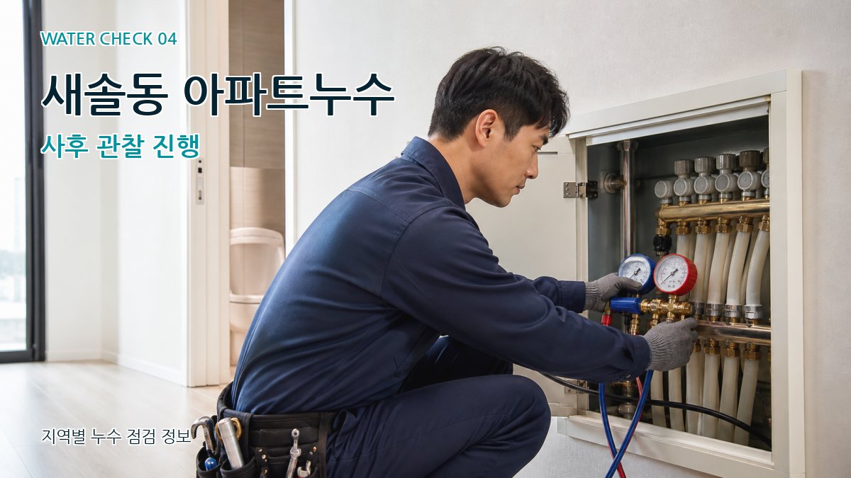 새솔동 누수탐지 누수탐지 이미지