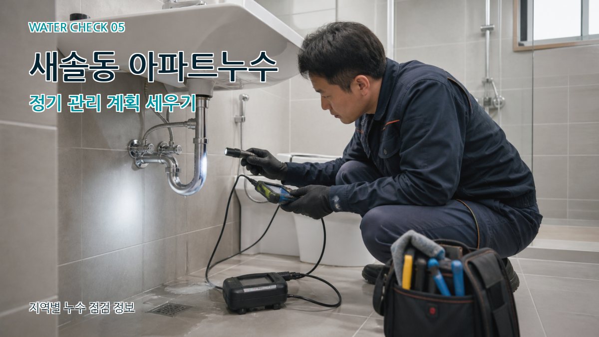 새솔동 누수공사 누수탐지 이미지