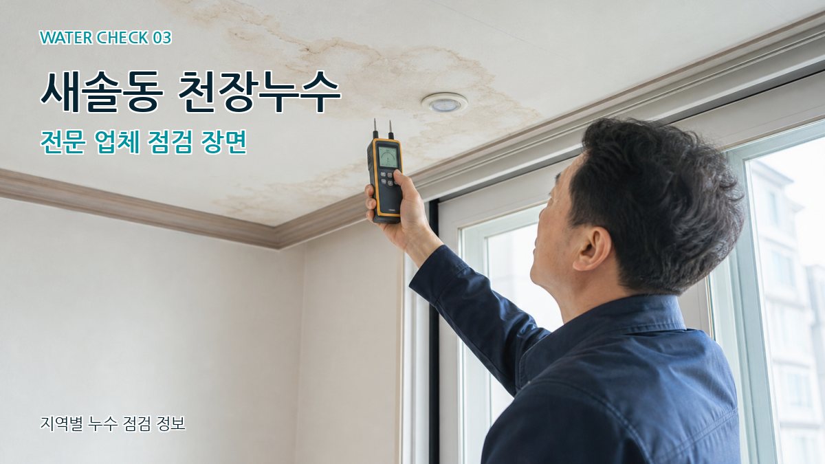 새솔동 천장누수 누수탐지 이미지