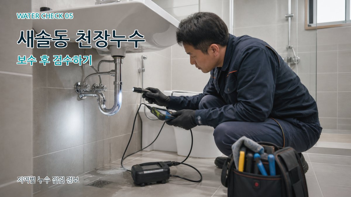 새솔동 누수공사 누수탐지 이미지