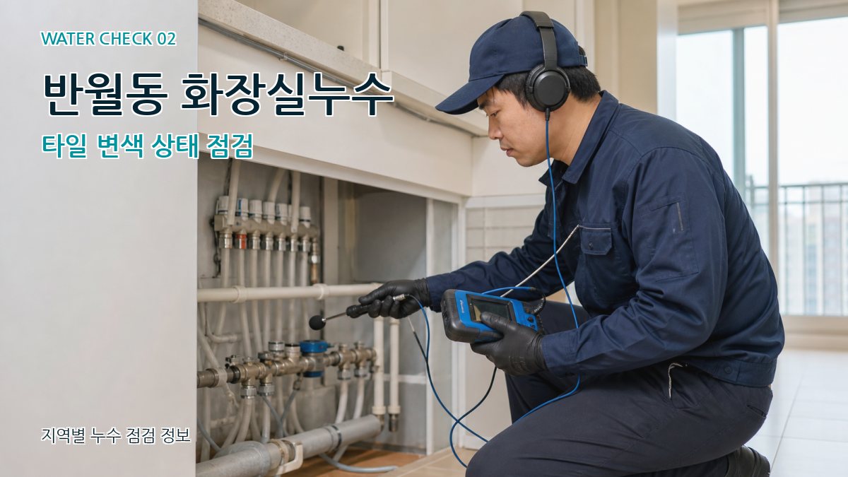 반월동 화장실누수 누수탐지 이미지