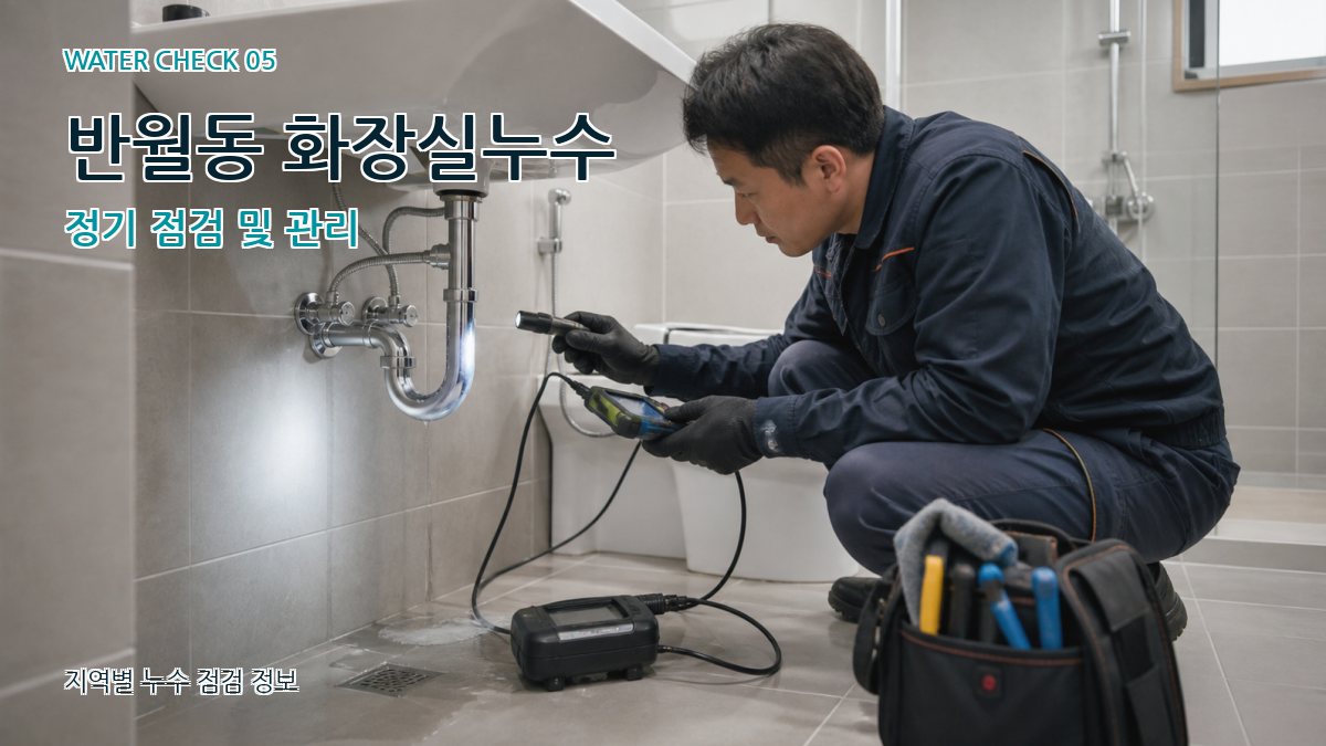 반월동 누수공사 누수탐지 이미지