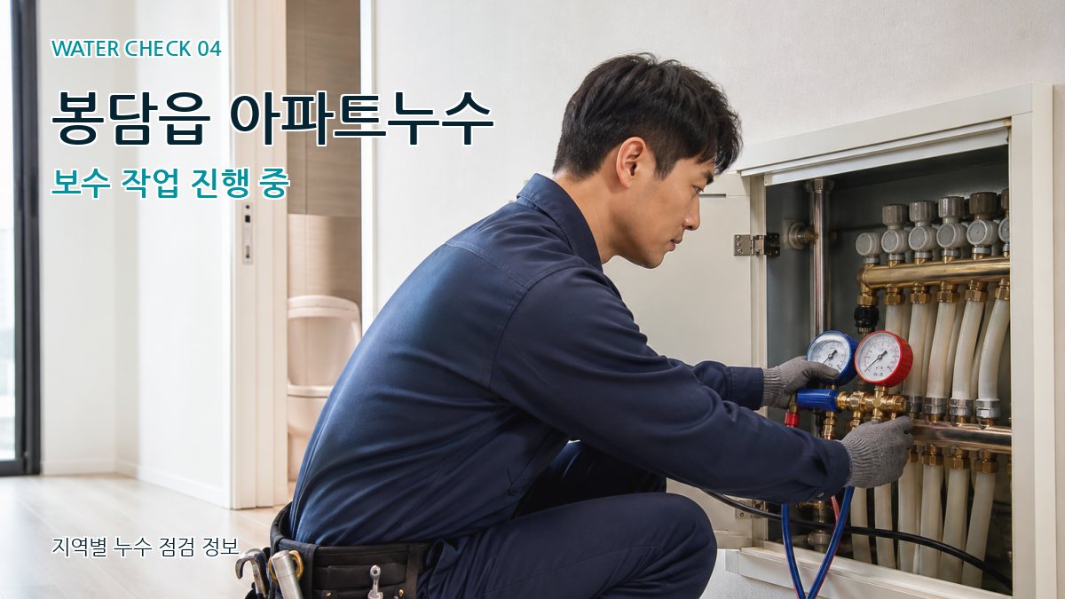 봉담읍 누수탐지 누수탐지 이미지