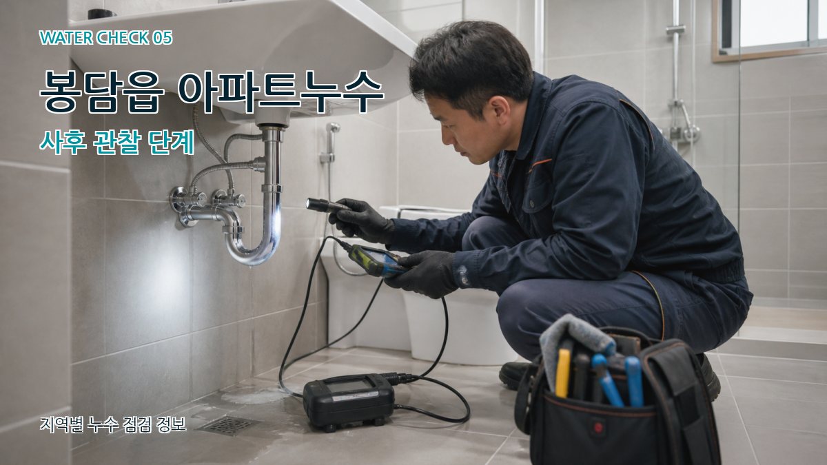 봉담읍 누수공사 누수탐지 이미지