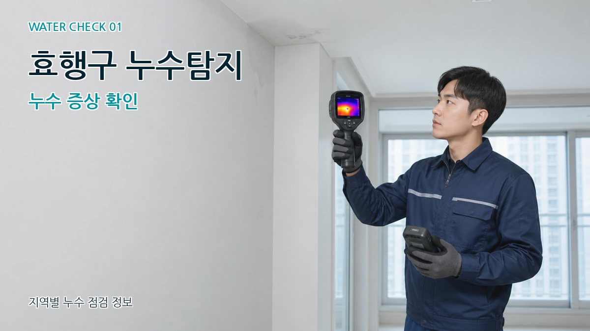 효행구 아파트누수 누수탐지 이미지