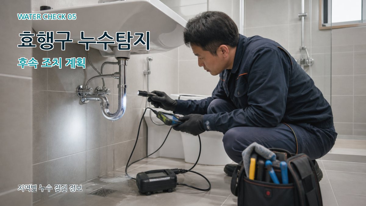 효행구 누수공사 누수탐지 이미지