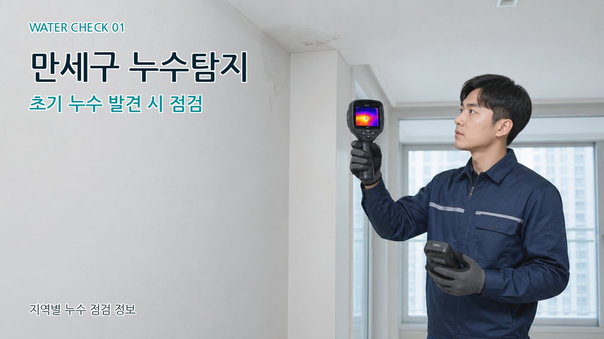 만세구 아파트누수 누수탐지 이미지