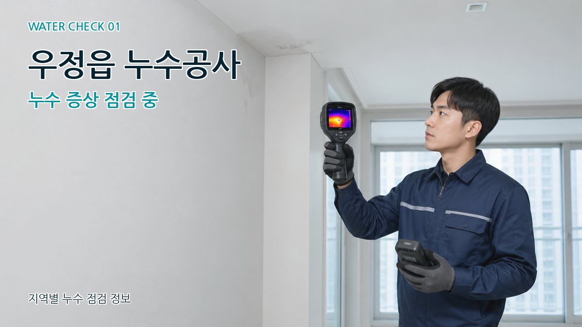 우정읍 아파트누수 누수탐지 이미지