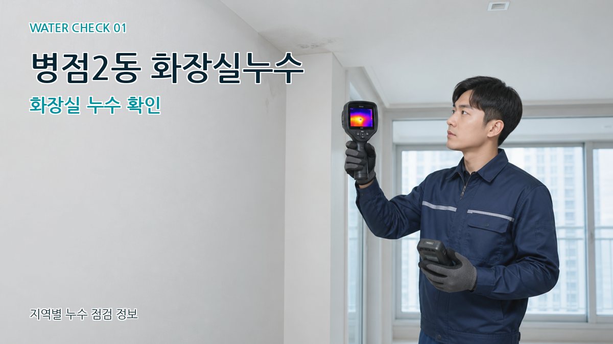 병점2동 아파트누수 누수탐지 이미지