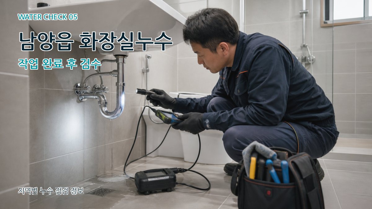 남양읍 누수공사 누수탐지 이미지