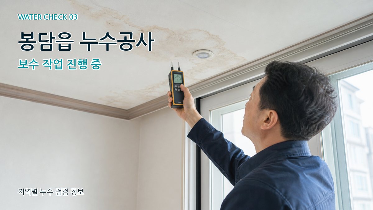 봉담읍 천장누수 누수탐지 이미지