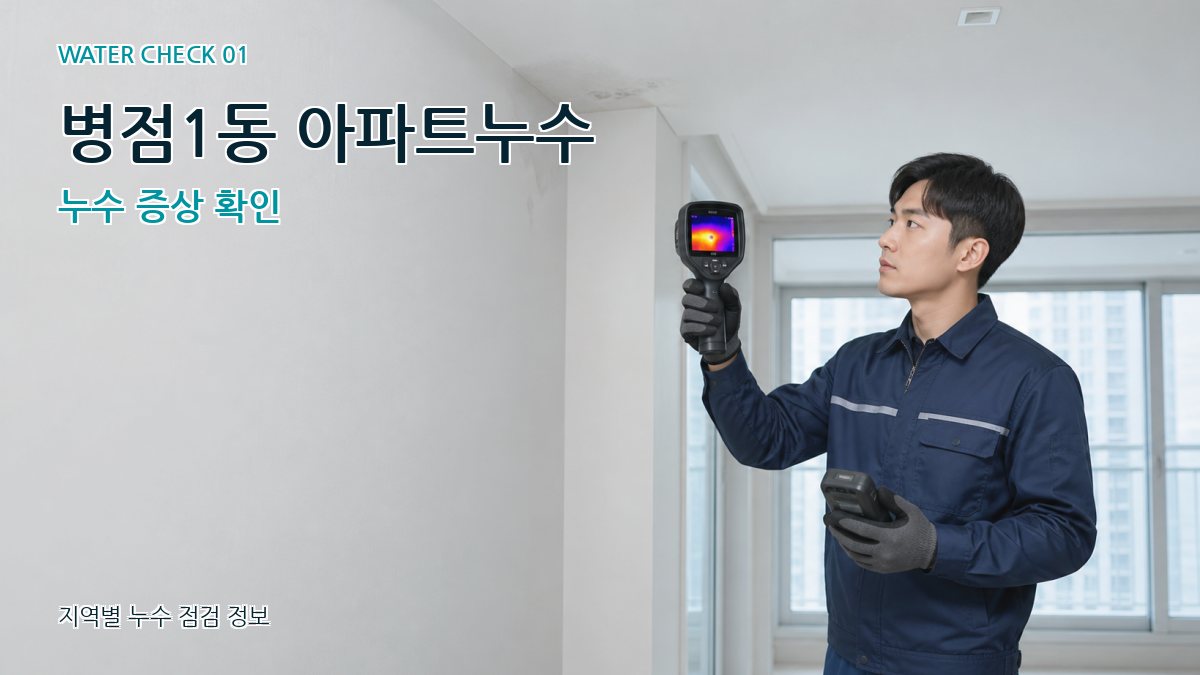 병점1동 아파트누수 누수탐지 이미지