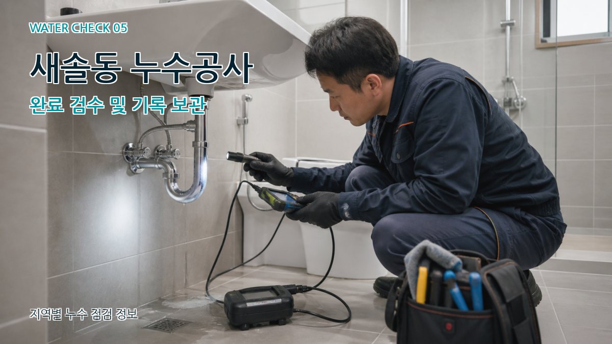 새솔동 누수공사 누수탐지 이미지