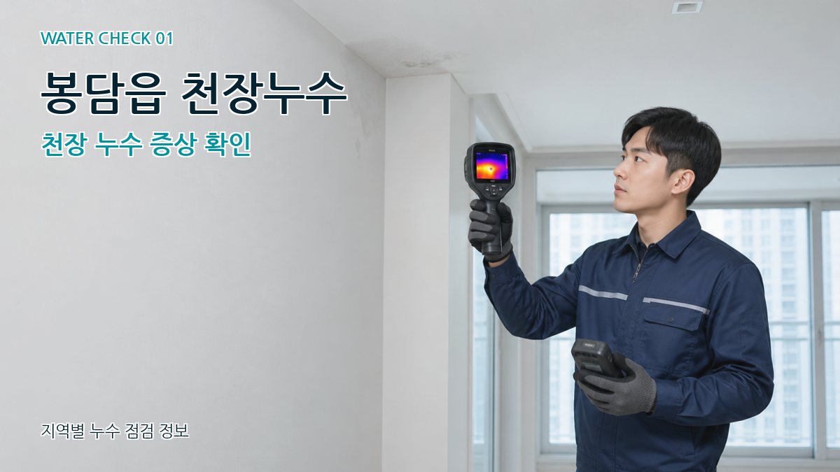 봉담읍 아파트누수 누수탐지 이미지