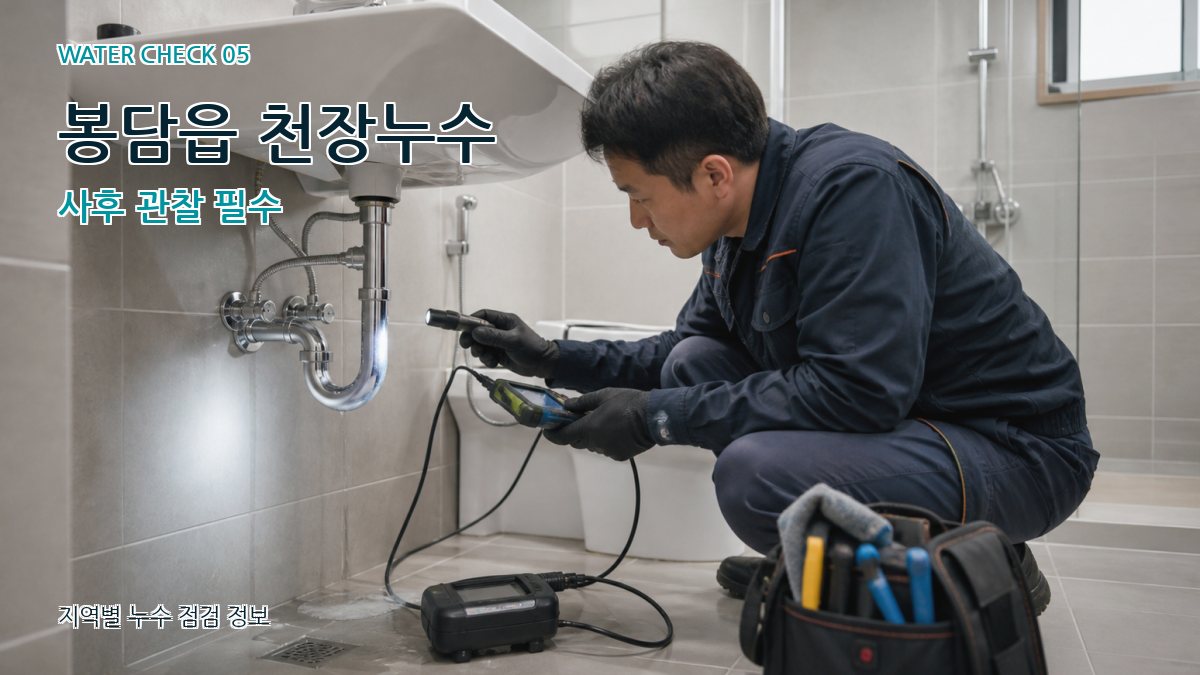 봉담읍 누수공사 누수탐지 이미지