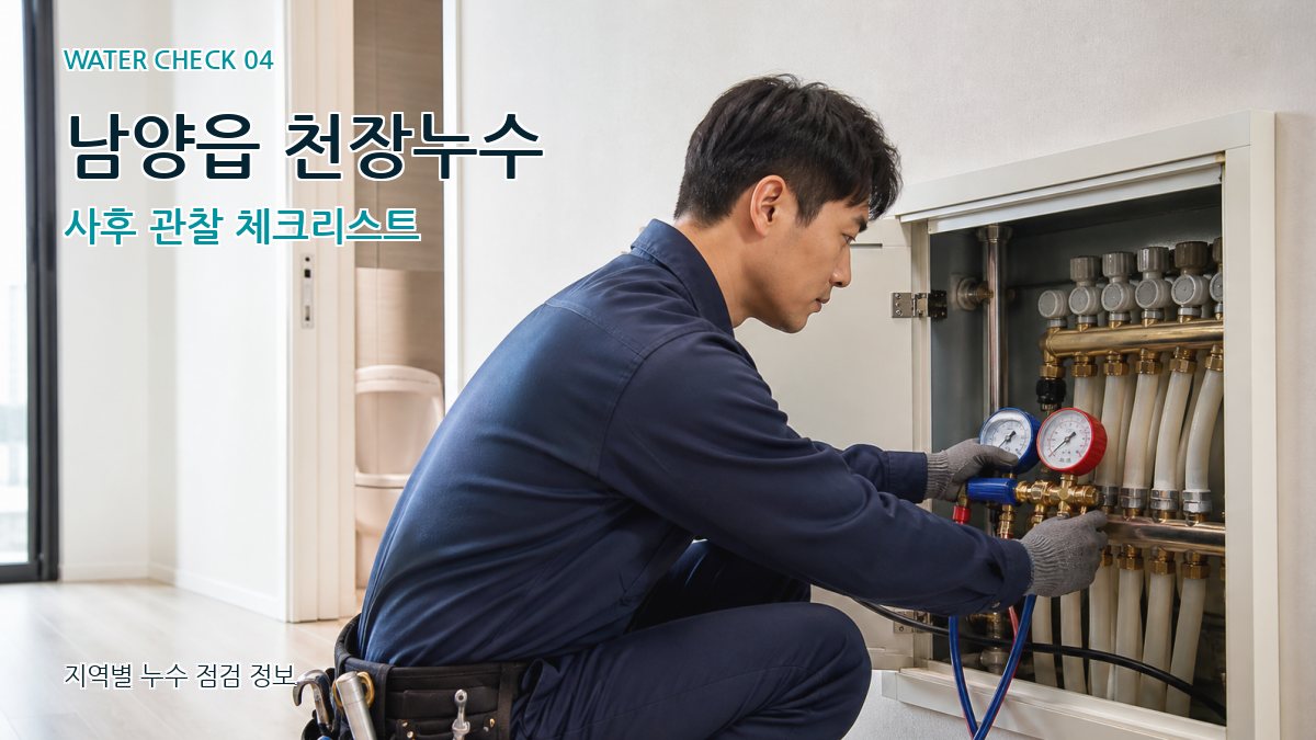 남양읍 누수탐지 누수탐지 이미지