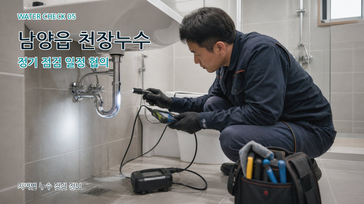 남양읍 누수공사 누수탐지 이미지