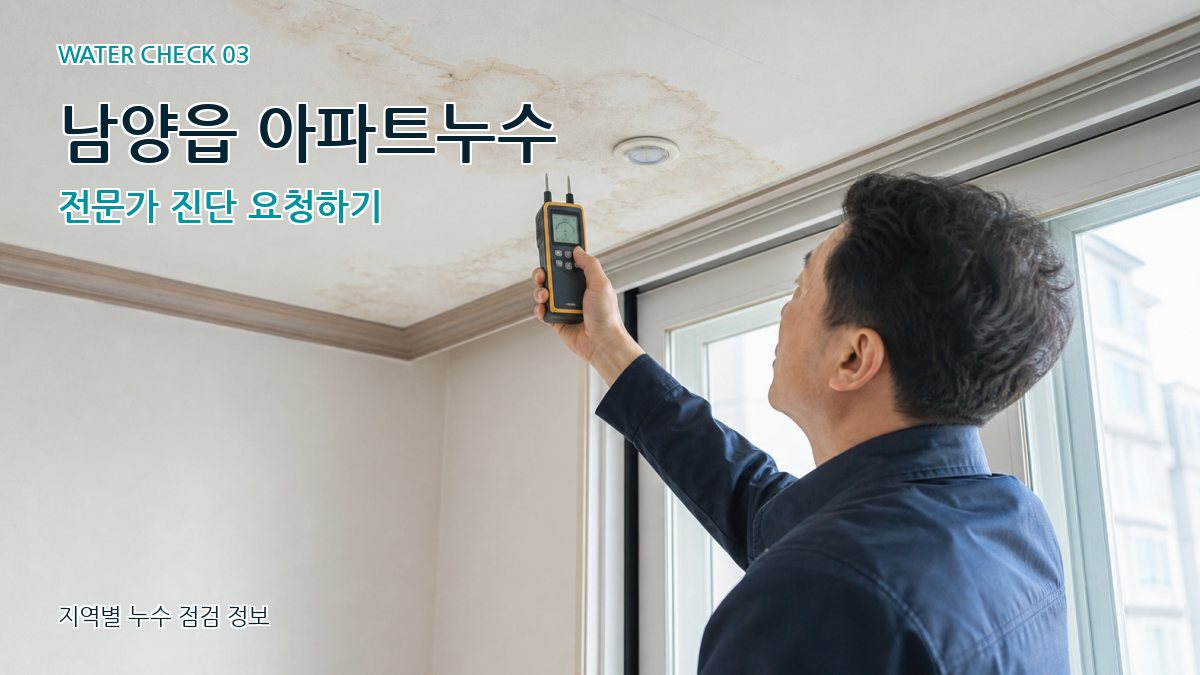 남양읍 천장누수 누수탐지 이미지
