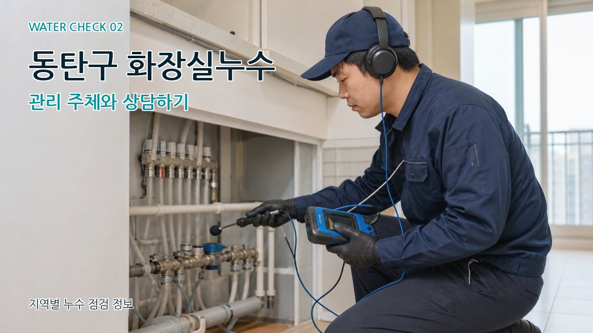 동탄구 화장실누수 누수탐지 이미지