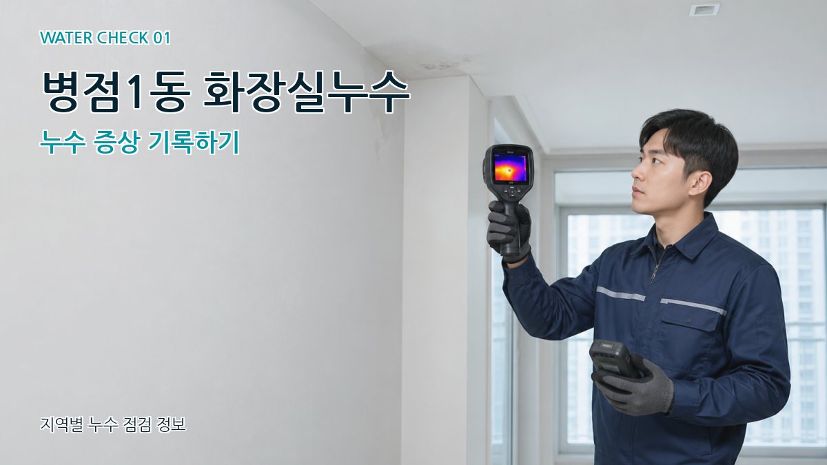 병점1동 아파트누수 누수탐지 이미지