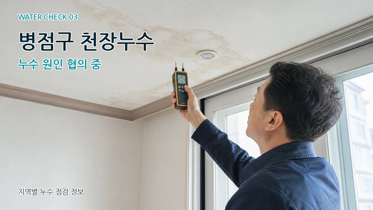 병점구 천장누수 누수탐지 이미지