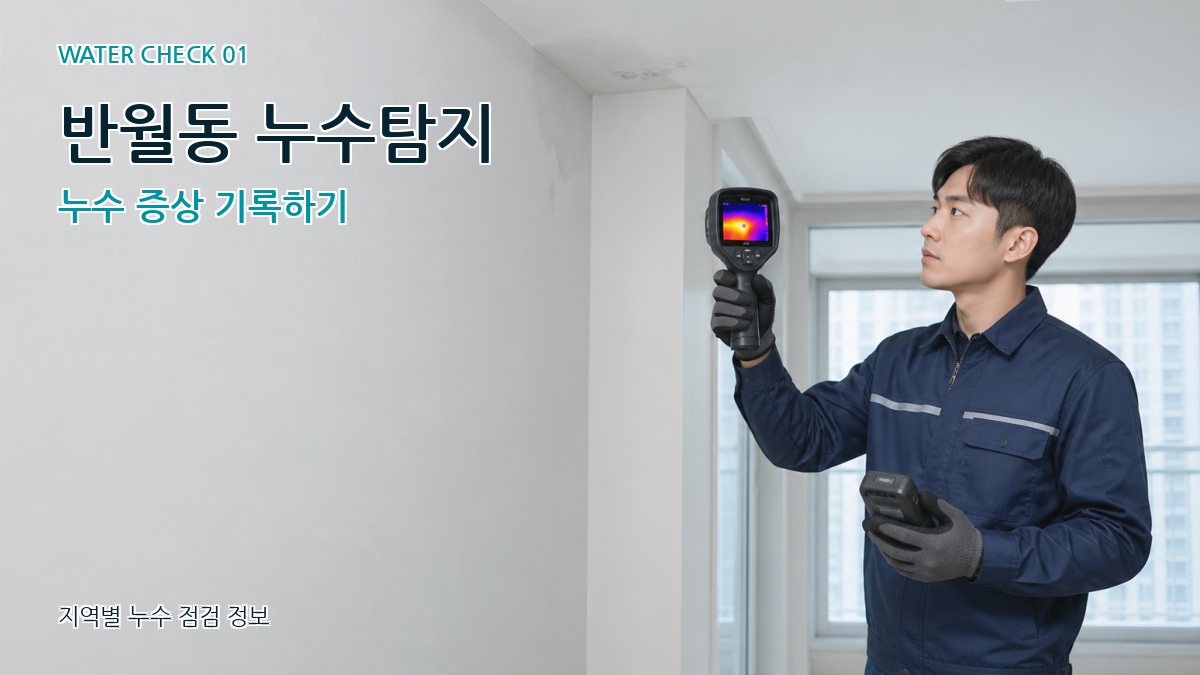 반월동 아파트누수 누수탐지 이미지