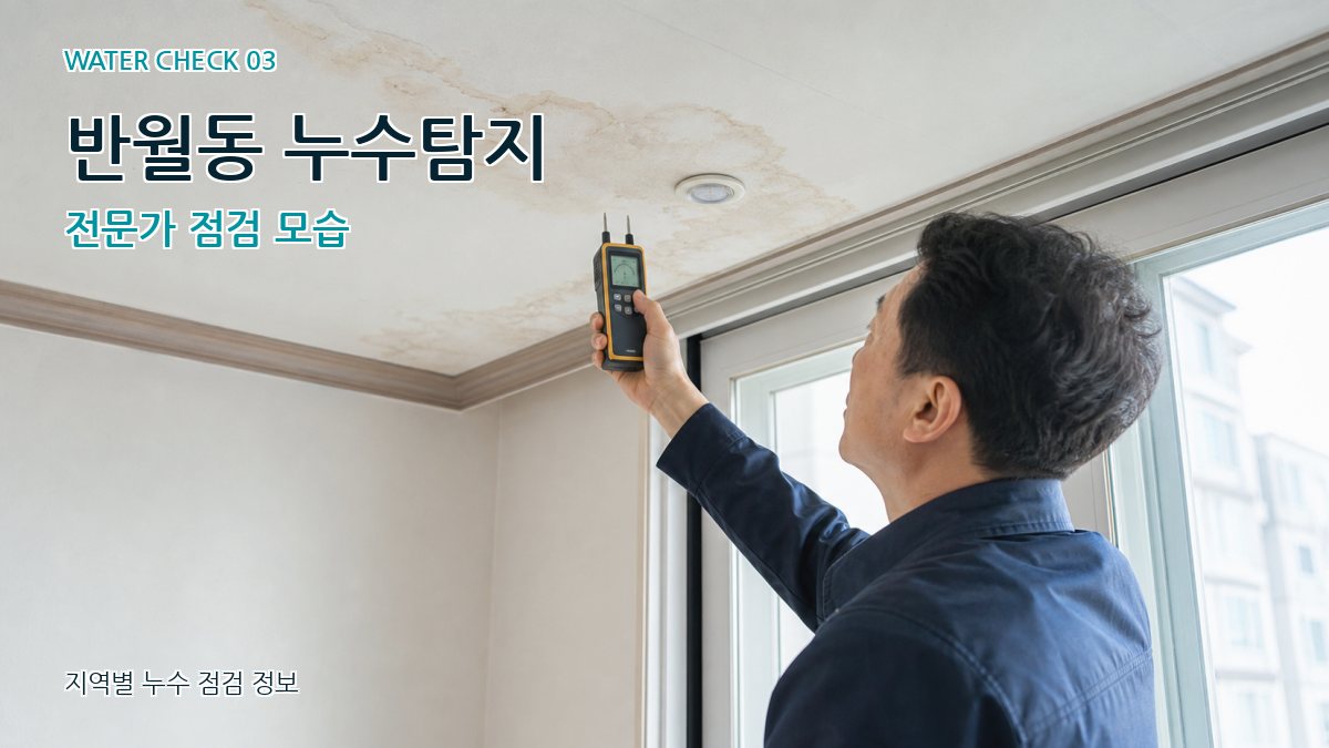 반월동 천장누수 누수탐지 이미지