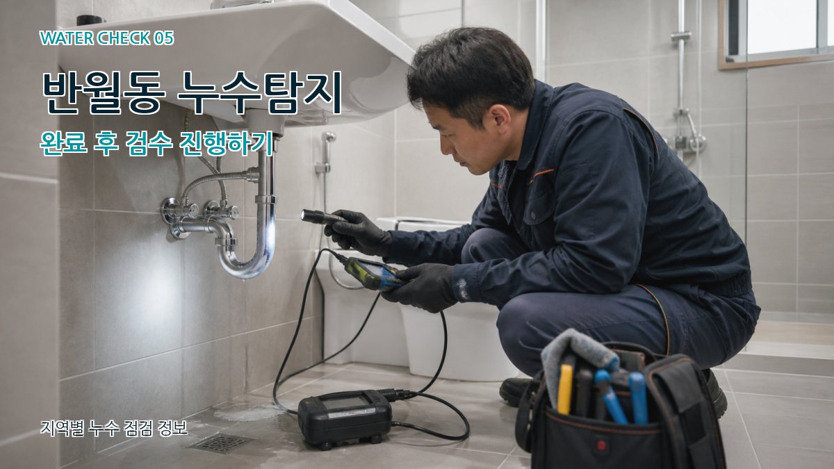 반월동 누수공사 누수탐지 이미지