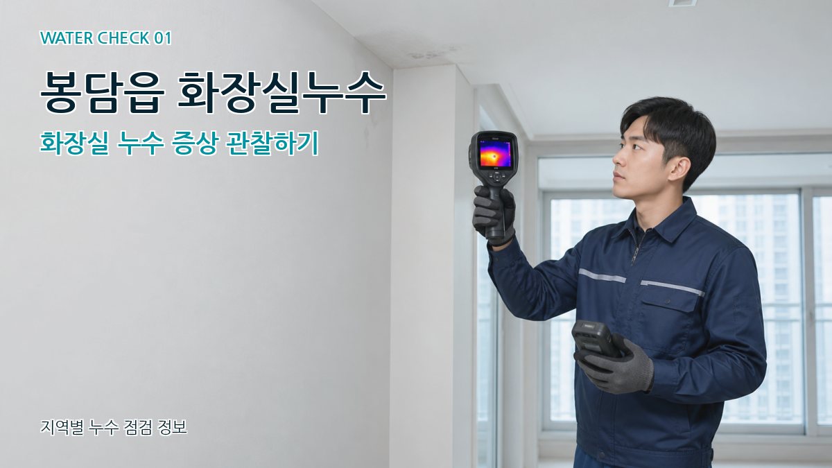 봉담읍 아파트누수 누수탐지 이미지