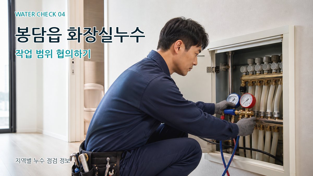 봉담읍 누수탐지 누수탐지 이미지