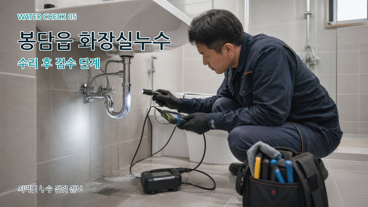 봉담읍 누수공사 누수탐지 이미지