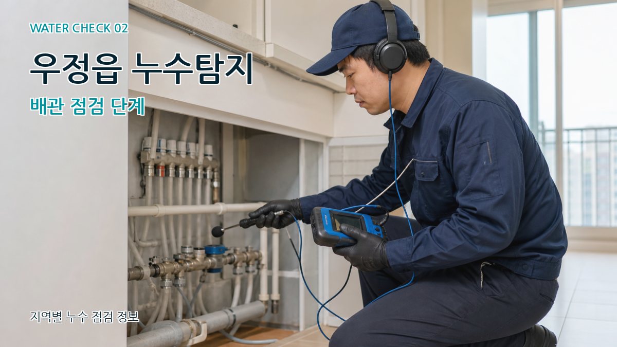 우정읍 화장실누수 누수탐지 이미지