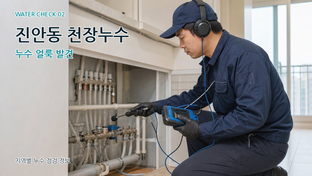 진안동 화장실누수 누수탐지 이미지