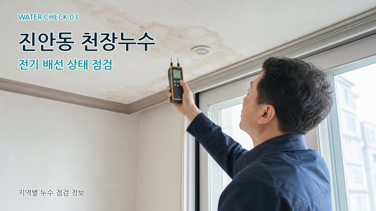 진안동 천장누수 누수탐지 이미지
