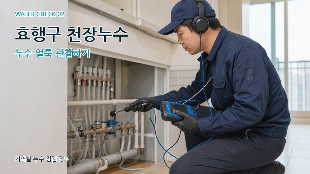 효행구 화장실누수 누수탐지 이미지