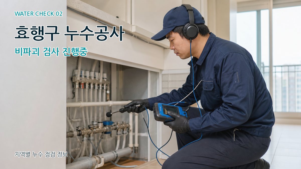 효행구 화장실누수 누수탐지 이미지