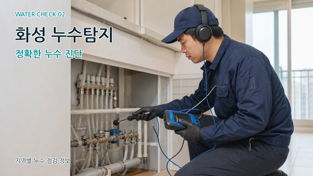 화성 누수탐지 정확한 누수 진단