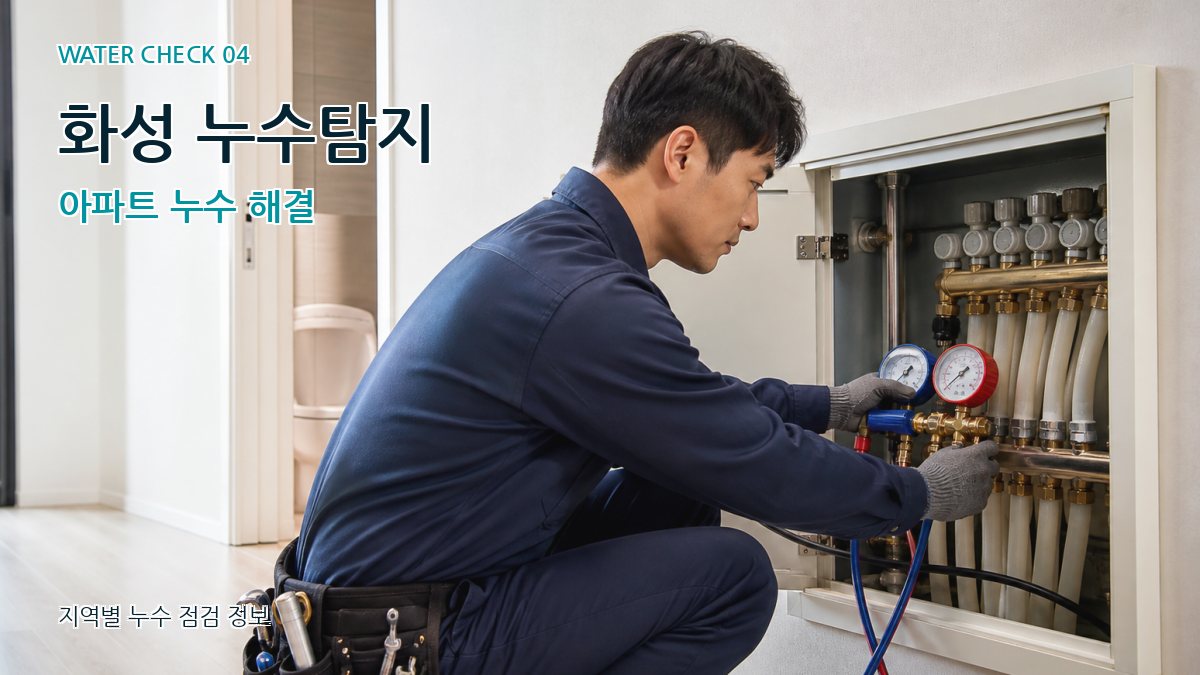 화성 누수탐지 아파트 누수 해결