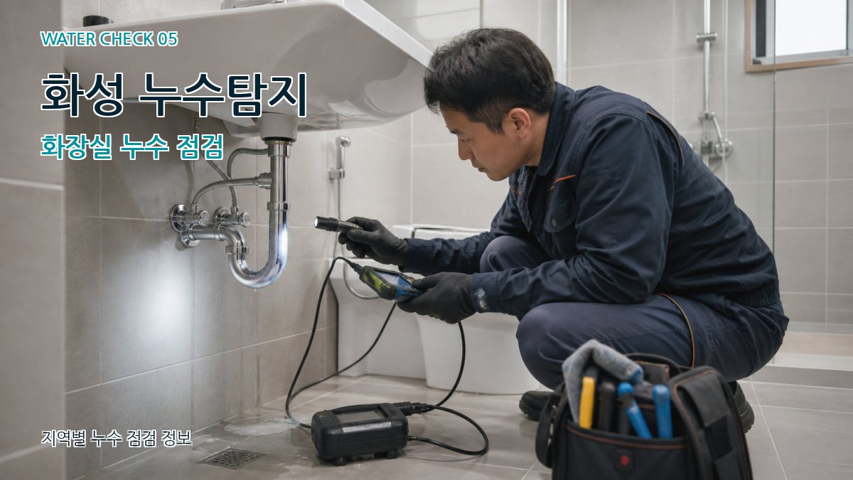 화성 누수탐지 화장실 누수 점검