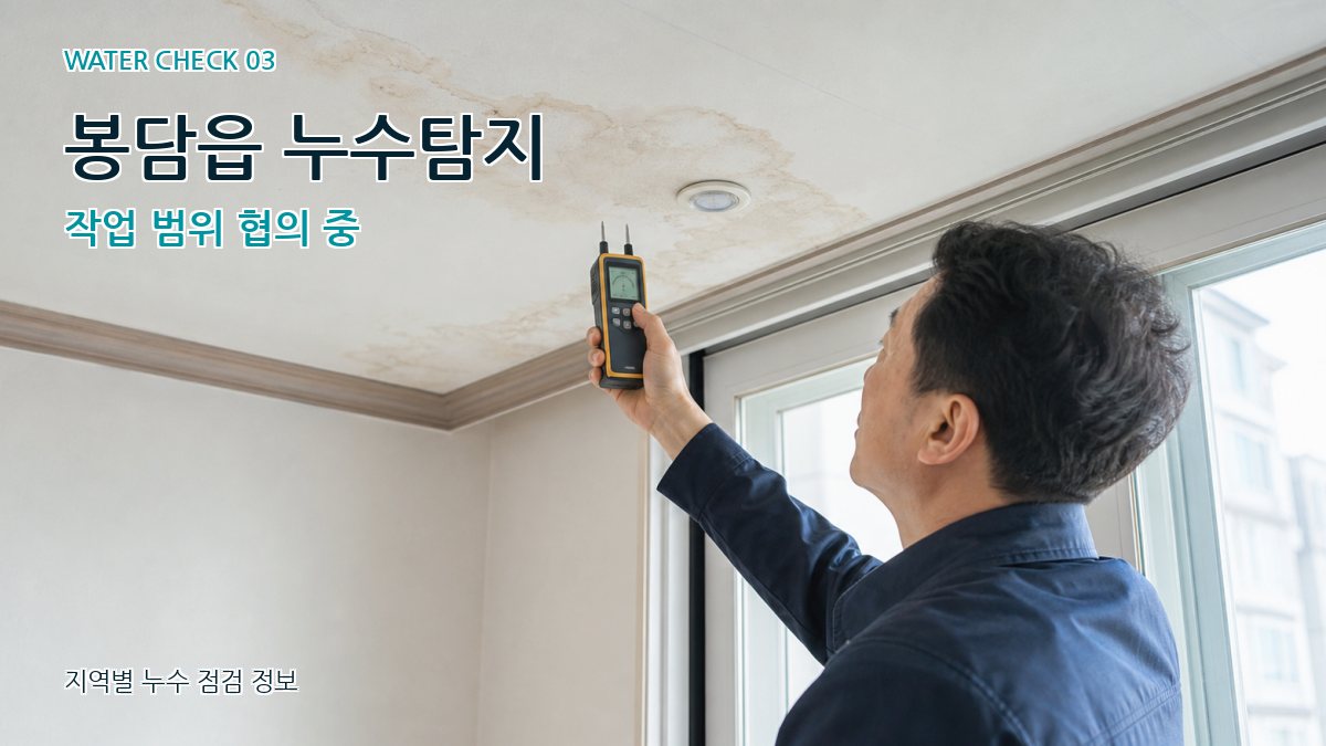 봉담읍 천장누수 누수탐지 이미지