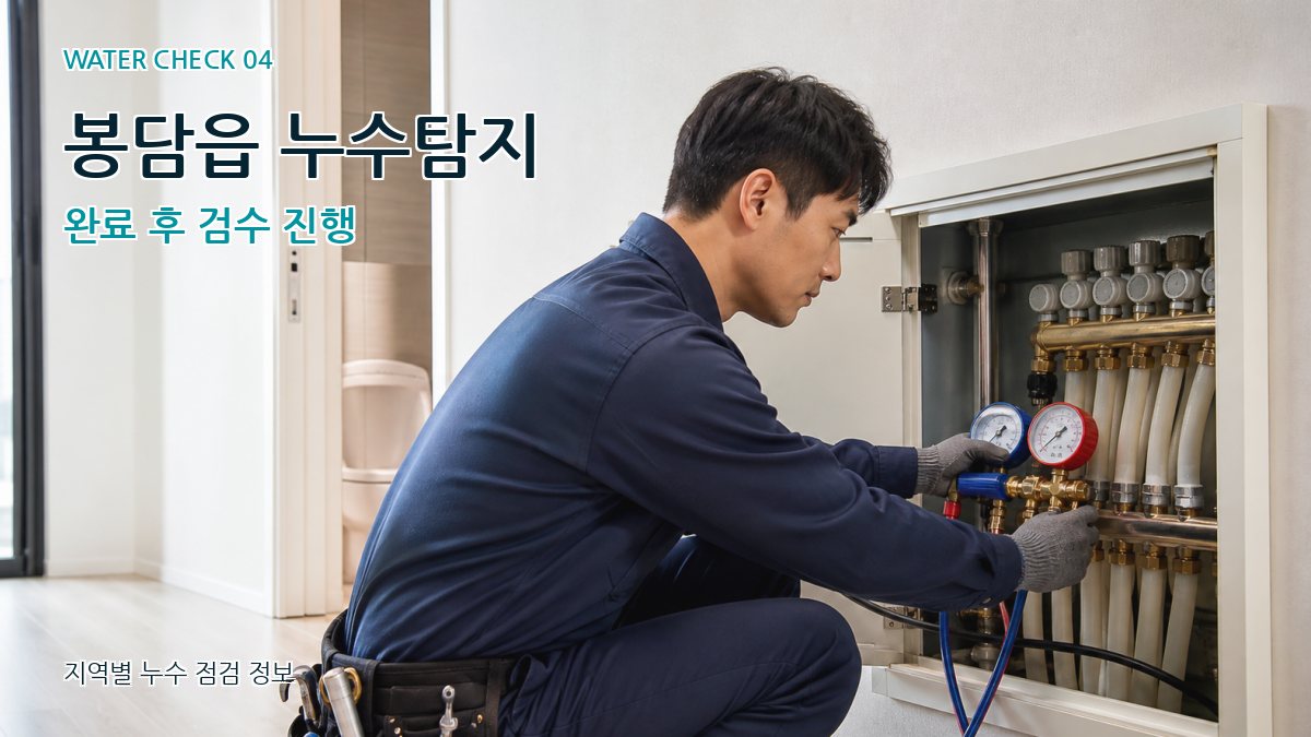 봉담읍 누수탐지 누수탐지 이미지