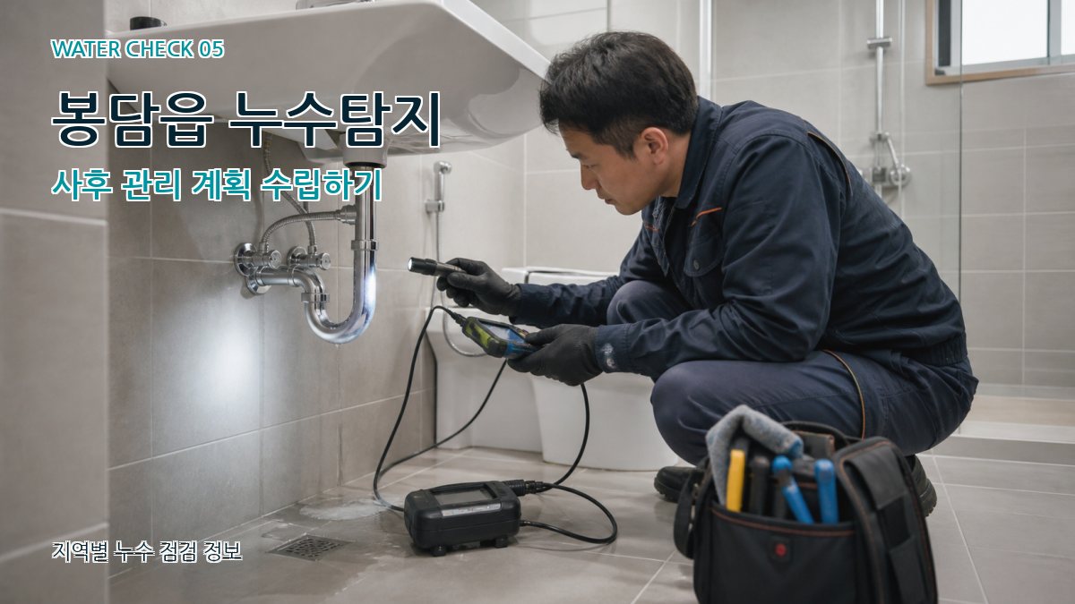 봉담읍 누수공사 누수탐지 이미지