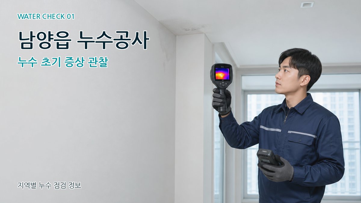 남양읍 아파트누수 누수탐지 이미지
